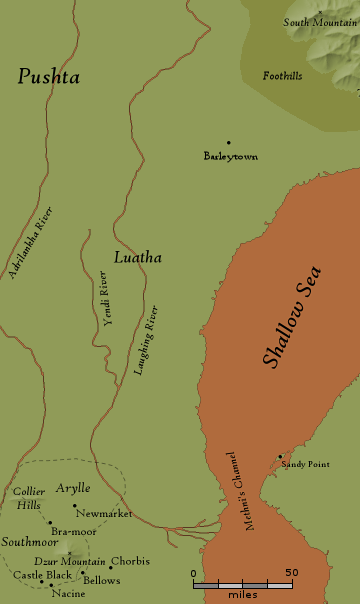 Barleytown and the foothills of the Eastern Mountains